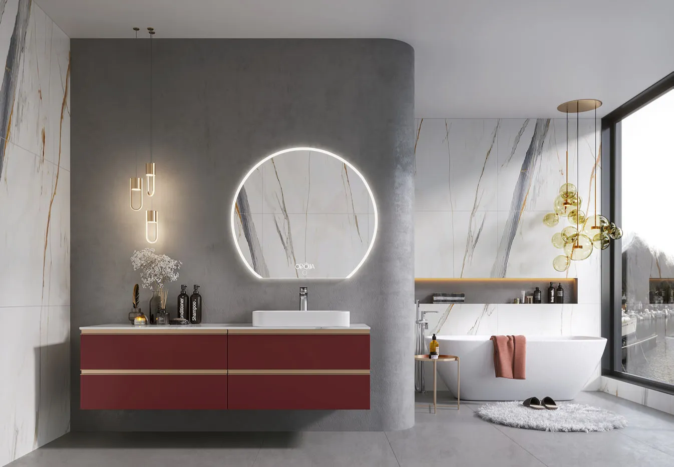 Bathroom interior design and vanity units in Dubai