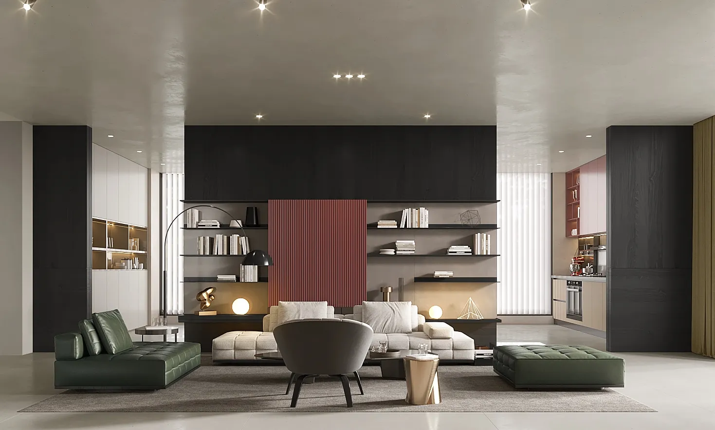 Living room interior design in Dubai by Modenzo