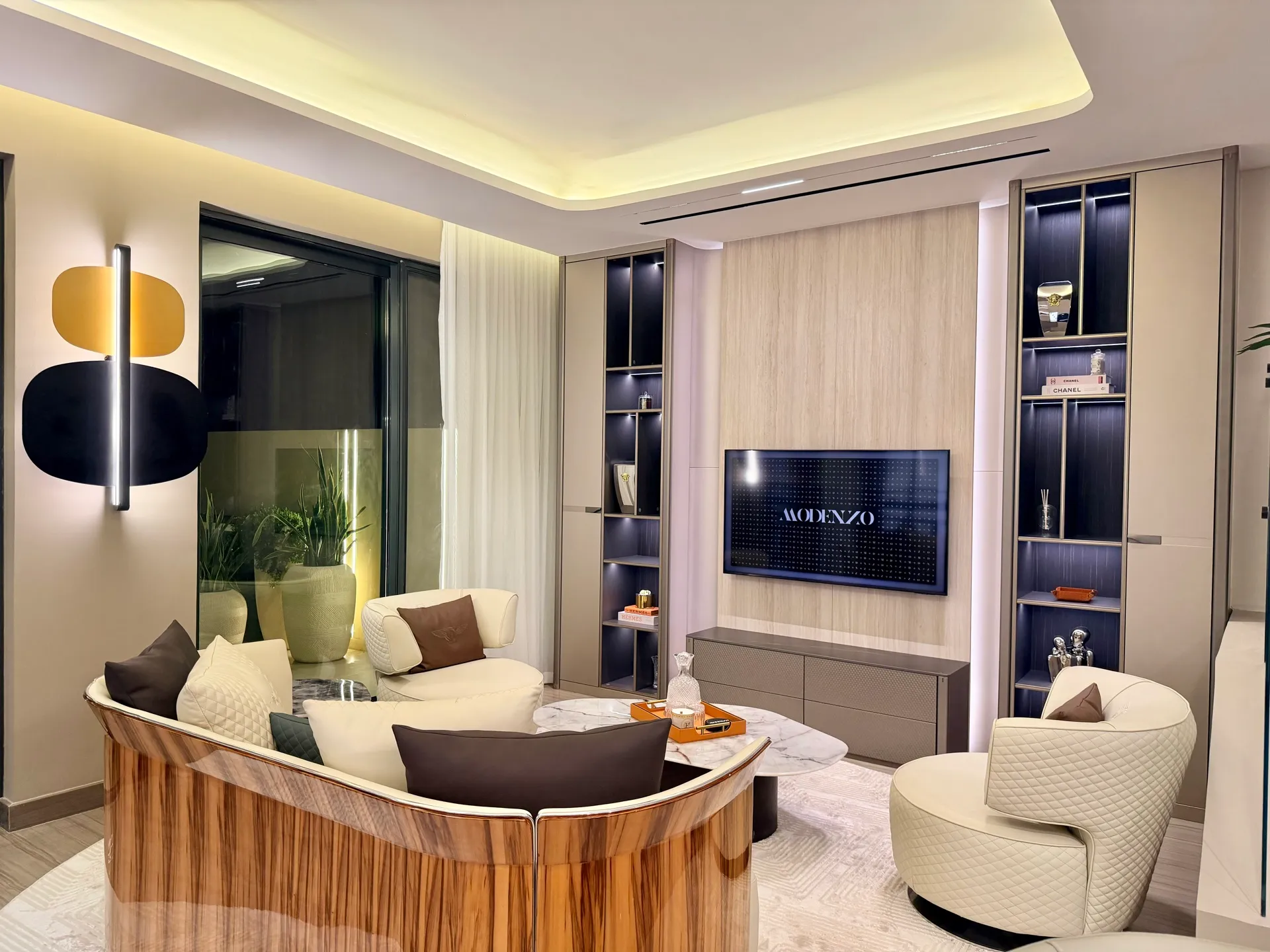 Living room TV cabinet in Dubai at the Modenzo showroom